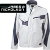 Arbeitsjacke Premium-JAMES & NICHOLSON, mit EINER Stickposition (Vorne)