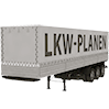 Hochwertige LKW- und Anhängerplane, 4/0-farbig bedruckt, Umsäumt + Ösen im Abstand von 50 cm links und rechts
