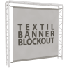 Hochwertiges Textilbanner Blockout, 4/0-farbig bedruckt, Umsäumt rundum