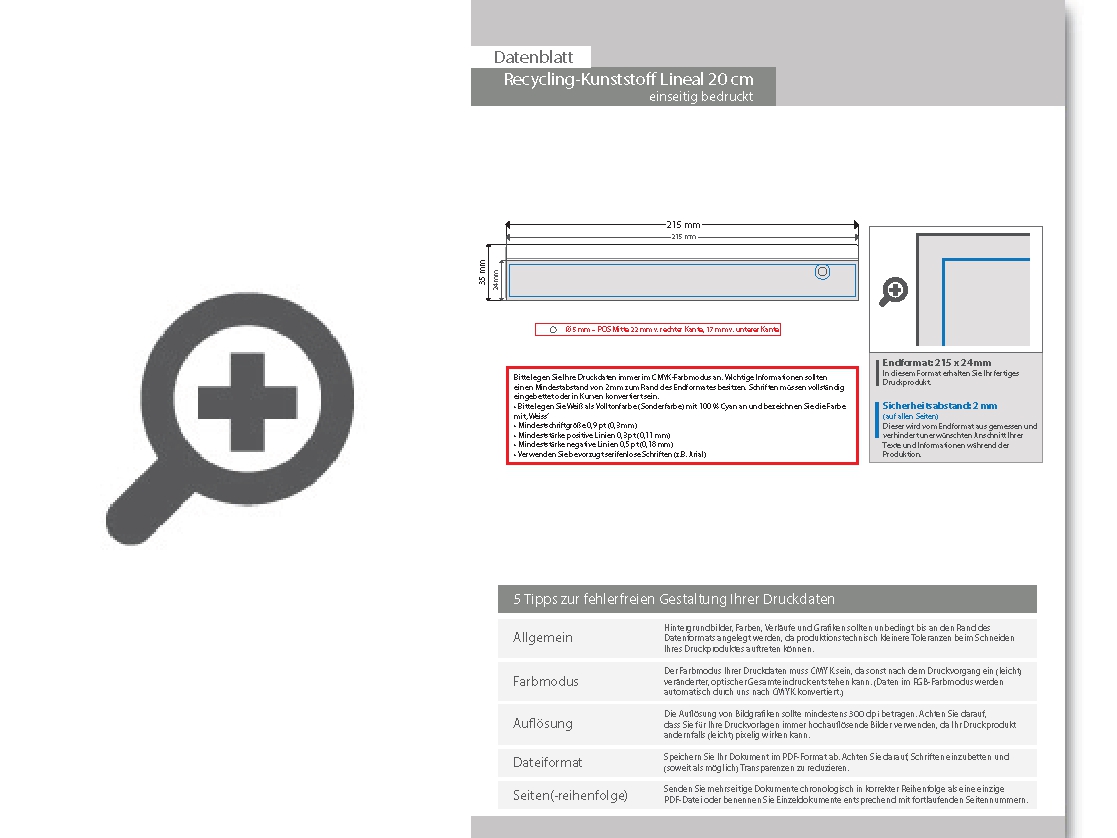 Product Bild hochwertiges_recycling-kunststoff_lineal_20cm__4-farbig__einseitig_bedruckt