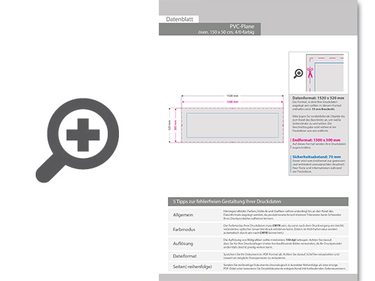 Product Bild hochwertige_pvc-plane_150_x_50_cm__4_0-farbig_bedruckt____sen_im_abstand_von_50_cm_oben_und_unten