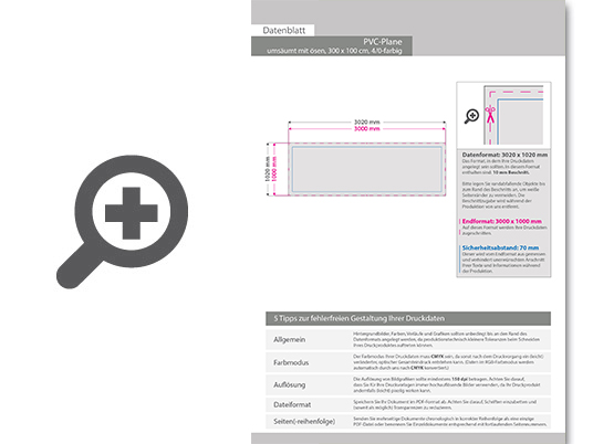 Product Bild hochwertige_pvc-plane_300_x_100_cm__4_0-farbig_bedruckt__ums__umt_+___sen_im_abstand_von_50_cm_links_und_rechts