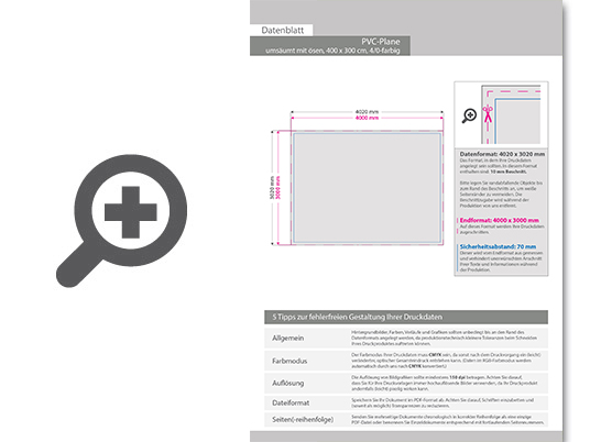 Product Bild hochwertige_pvc-plane_400_x_300_cm__4_0-farbig_bedruckt__ums__umt_+___sen_im_abstand_von_50_cm_oben_und_unten